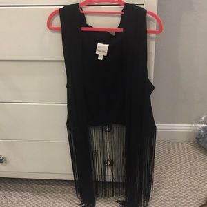 Urban Outfitters fringe vest